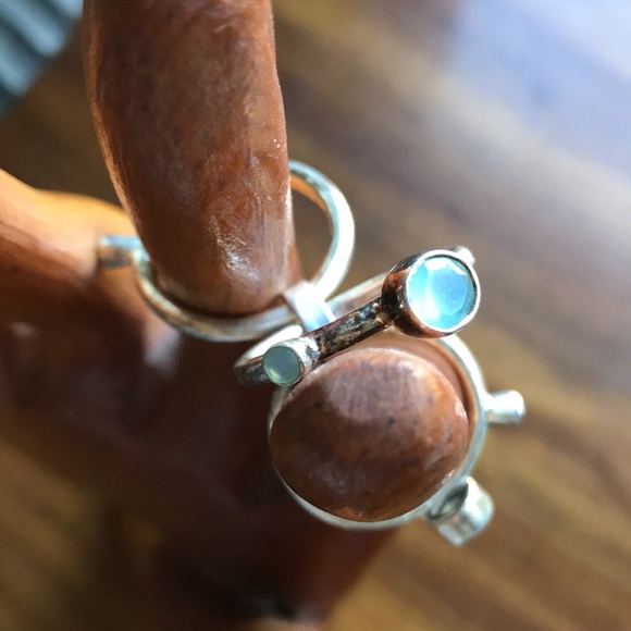 Three tiered BoHo ornate ring Sundance style size 10 Boho, mod, coastal - Picture 3 of 7